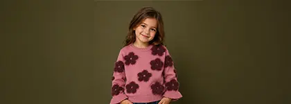 Ir a la moda para niña.